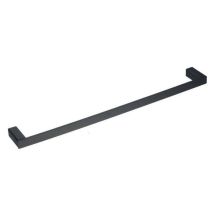 24-Zoll-Badetuch-Stab-einzelne Tuch-Schiene an der Wand befestigt, schwarze Malerei