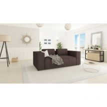 Modernes Sofa 2 sitzer Porto aus Dunkelbraun Cord