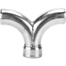 Jeffergarden - Modification d'accessoires de véhicule en acier inoxydable Twin Turbo y Pipe 2.5in à 3in pour voiture
