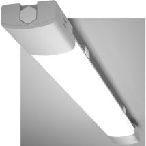 Modlicht 120cm Led Feuchtraumleuchte Grau 36w 4000lm,neutralweiß 5000k,pc,ip65,ultraslim Led-lichtleisten Für Badezimmer Keller Garage [klasse E]
