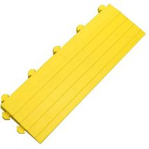 Modul für Werkstattmatte - Anti-Ermüdungsmatte - Gelbes Seitenteil mit Puzzle-Noppen