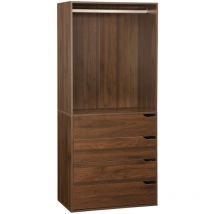 Sweeek - Modul mit 4 Schubladen und Kleiderschrank