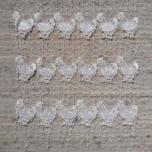 Homemaison - Modulable en macramé Blanc 0.9x1.2 m