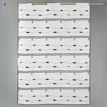 Modulable brodé petits poissons Bleu Marine 0.58x1.8 m