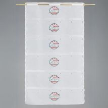 Modulable brodé 'Pizza' Blanc 0.58x2.2 m