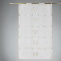 Modulable brodé "Rennes amoureux" Blanc 0.6x2.2 m