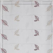Modulable brodé de feuillages Terracotta 0.45x1.2 m