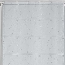 Modulable brodé de motifs argentés Argent 0.45x0.90 m