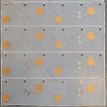 Modulable brodé motif pois Jaune 45x120 cm