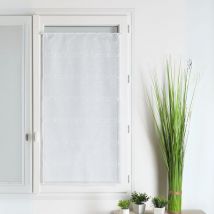 Modulable brodé uni à pattes biface Blanc 70x120 cm