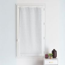 Modulable brodé uni blanc Blanc 90x90 cm