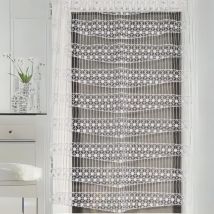 Modulable chevron et macramé Blanc 0.6x0.9 m