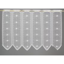 Brise bise en maille ajourée Ivoire 0.6x0.45 m