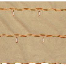 Modulable en étamine unie Jaune Curry 0.9x2.2 m