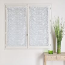 Modulable maille 100% polyester motif feuille Blanc 90x120 cm