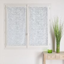 Modulable maille 100% polyester motif feuille Blanc 45x120 cm