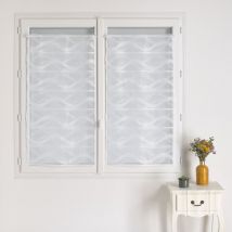 Modulable maille motif vague Blanc 90x90 cm