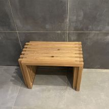 Modular - Banco retráctil de pino macizo de 68 a 120 cm - Asiento o almacenaje