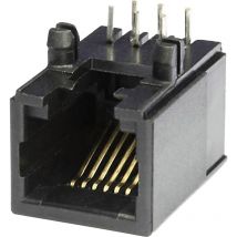 MEB6/6PL Modular-Einbaubuchse MEB6/6PL Buchse, Einbau horizontal Polzahl 6P6C Schwarz - Econ Connect