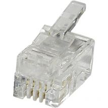 MPL44R Modular-Stecker MPL44R Stecker, gerade Polzahl 4P4C Klar 1 St. - Econ Connect