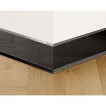 Außenecke Fl Für Sockelleisten F Aus Stahl 10cm X 3cm X 3cm - Schwarz Poliert