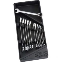 Sam Outillage - Jeu de clés mixtes à cliquet Non 12 pièces ( Prix pour 1 )