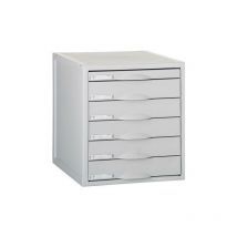 Liderpapel - Module archisystème à 6 tiroirs 356x316x362 mm gris archivo 2000