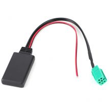 Module Bluetooth stéréo à 6 pins Adaptateur de câble d'entrée de voiture automatique Fit pour Renault Clio Espace Laguna