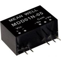 Mean Well - Module convertisseur cc/cc MDD01M-09 Nbr. de sorties: 2 x 56 mA 1 w 1 pc(s)