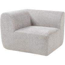 [en.casa] - Module de canapé d'angle Hurvas gris