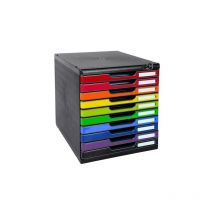Exacompta - Module de classement avec fermeture à clé Modulo 10 tiroirs multicolore