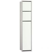 Module de wc Emco asis 150 encastre, hauteur 809mm alu/blanc