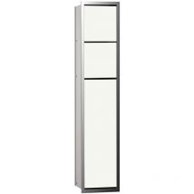 Module de wc Emco asis 150 encastre, hauteur 809mm chrome/blanc