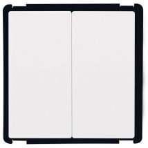 Prise Double Obturateur Modern Blanc
