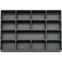 Module d'outils 3/3 vide 15 compartiments plastiqueFORTIS