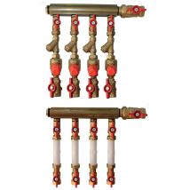 Giacomini - module hydraulique pour comptage d'energie chauffage 1 4 departs 55/300 litres/h ref.ge550y264