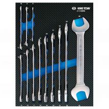 King Tony - Plateau evawave de clés à fourche 6 à 32 mm - 12 pièces