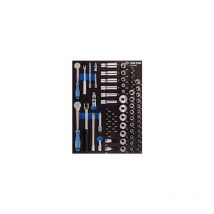 King Tony - Module mousse + pp 70 pièces douilles 1/4 & 3/8 et accessoires