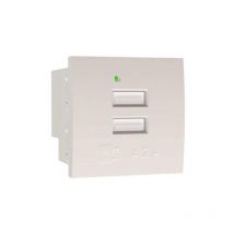 Module plat 45x45 avec chargeur usb de Mmconecta Double