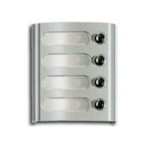 Elvox - Panneau d'entrée module avec 4 boutons couleur gris série Targa 8000 8004