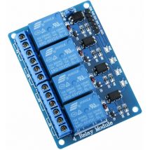 Module Relais 5V DC 4 Canaux avec Optocoupleur 4-Channel Relay Module pour Mega 2560 1280 DSP Arm PIC AVR STM32 Raspberry Pi