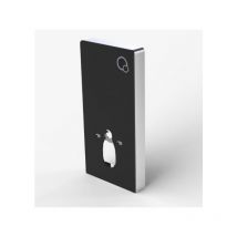 Bernstein - Module sanitaire 805 pour wc suspendu - noir - avec plaque de décléchement