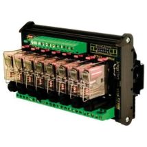 Modulo A Relè Elettromeccanico Serie R A 8 Canali 24 Vac & 24 Vdc / Spdt 12 A Con Fusibile