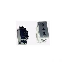 Modulo corrente compatibile living presa elettrica 2P+T 16A 250V nero cl 105