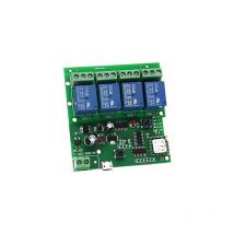 Linghhang - Módulo de interruptor de seguridad automático con relé de avance momentáneo con canal wifi, controlador de puerta de garaje con WiFi diy