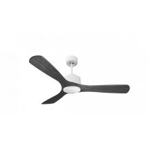 Modulo de KlassFan - Super destratificateur et ventilateur DC 132 cm Blanc pales bois noir sans Lumière 25 à 40 m²