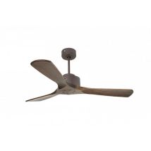 Klassfan - Modulo de Super destratificateur et ventilateur dc 132 cm Chocolat pales bois sombre sans Lumière 25 à 40 m²