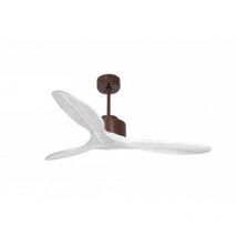 Klassfan - Modulo de Super destratificateur et ventilateur dc 132 cm Marron pales bois blanc sans Lumière 25 à 40 m²