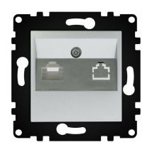 Iluminashop - Modulo Empotrable Toma Internet Gris IP20 Serie wLux