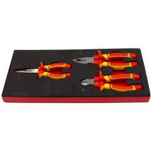 Jomafa - modulo eva 3 alicates aislados universal, corte y largo para carro de herramientas